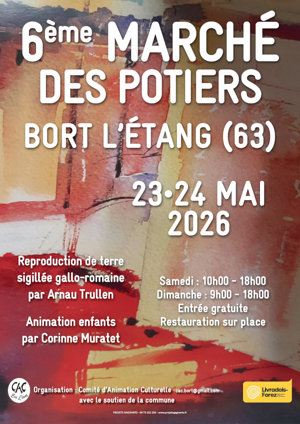 Marché de potiers de Bort L'Etang (63)