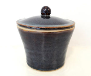 Boîte Boîte bleuté , cours de poterie, Terr'Ame, atelier-boutique de céramique de Véronique Bélier, Trévoux, Ain