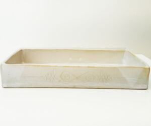Plat à four gravé_Cours de poterie_Véronique Bélier_Trévoux