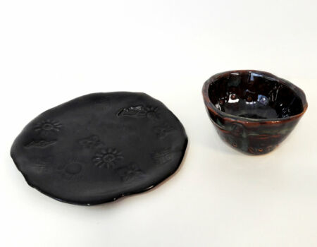 Pot et assiette Tasse et assiette_Stage enfant_Poterie_Terr'Ame_Véronique Bélier_Trévoux