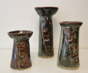 Bougeoirs Bougeoirs cours stages poterie céramique modelage Terr'Ame Véronique Belier Trévoux Ain