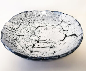 Coupe bleu moucheté Coupe cours de poterie céramique modelage Terr'Ame Véronique Belier Trévoux Ain