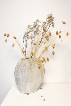 Vase Blanc céramique poterie Terr'Ame Véronique Belier Trévoux