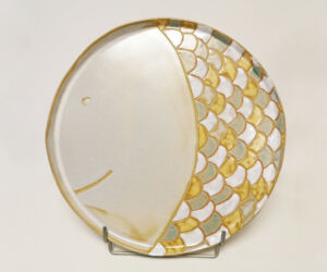 Plat poisson_Cours de poterie_Terr'Ame_Véronique Bélier_Trévoux